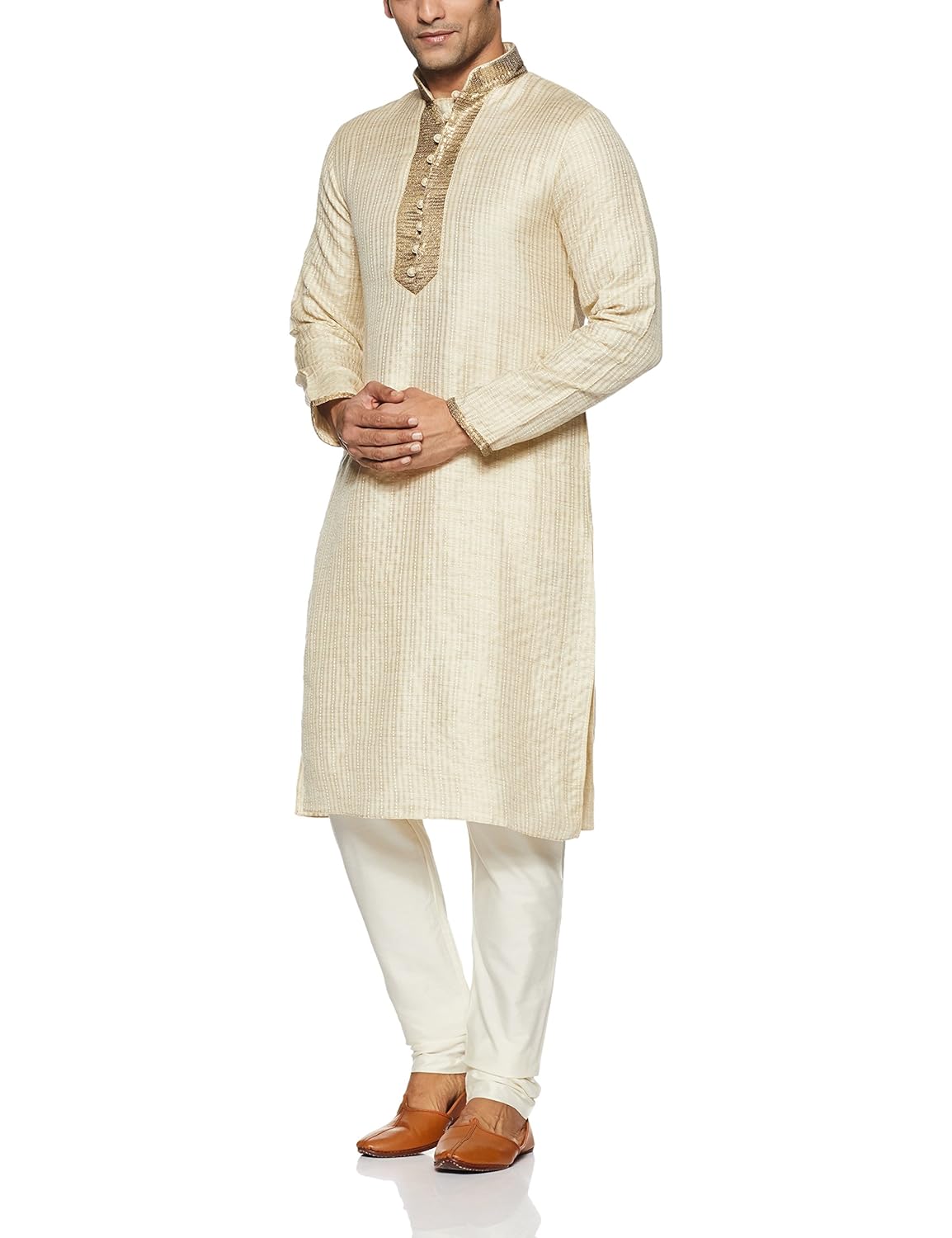 manu men's art silk kurta pyjama