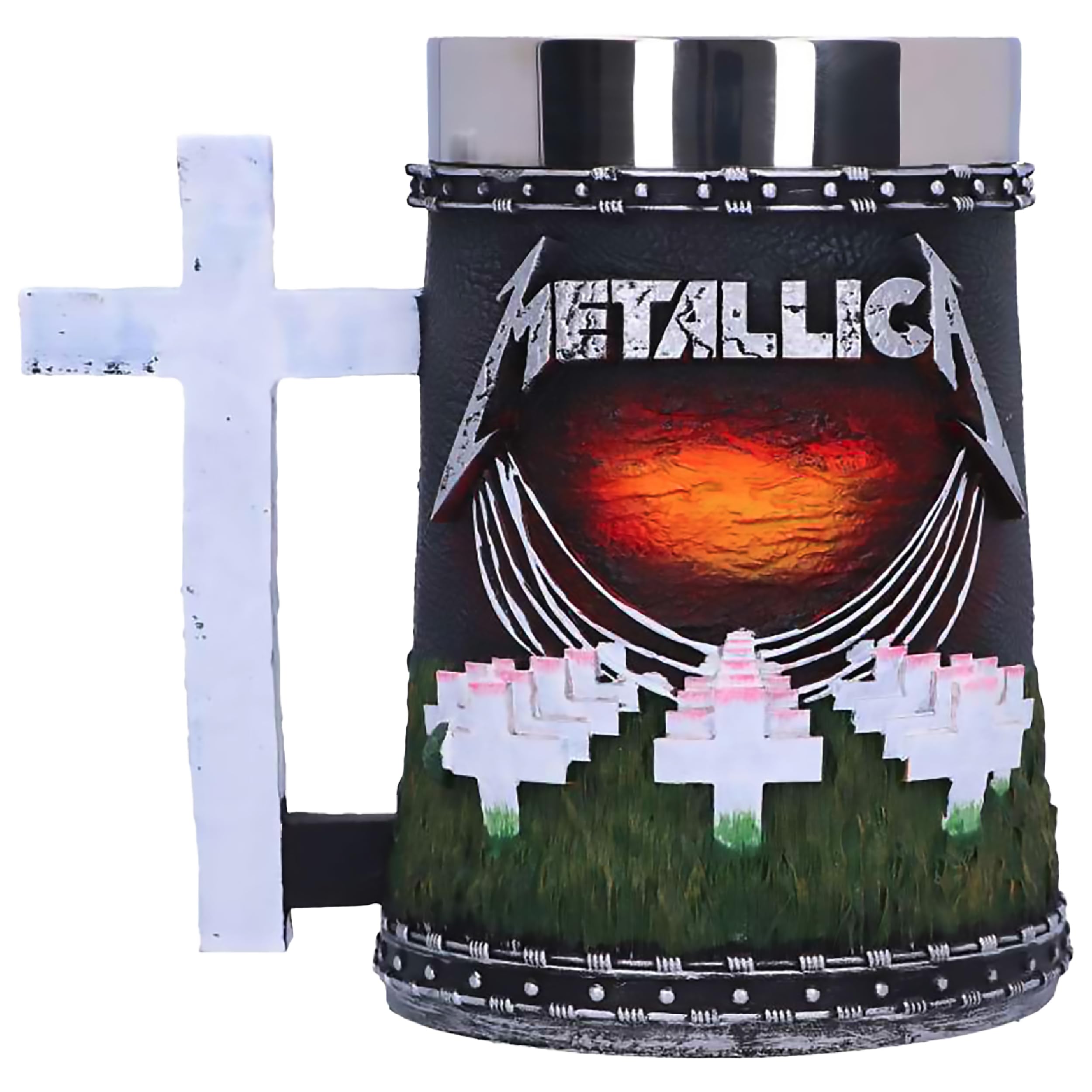 Nemesis Now Metallica-Master of Puppets Tankard, Resin, Black