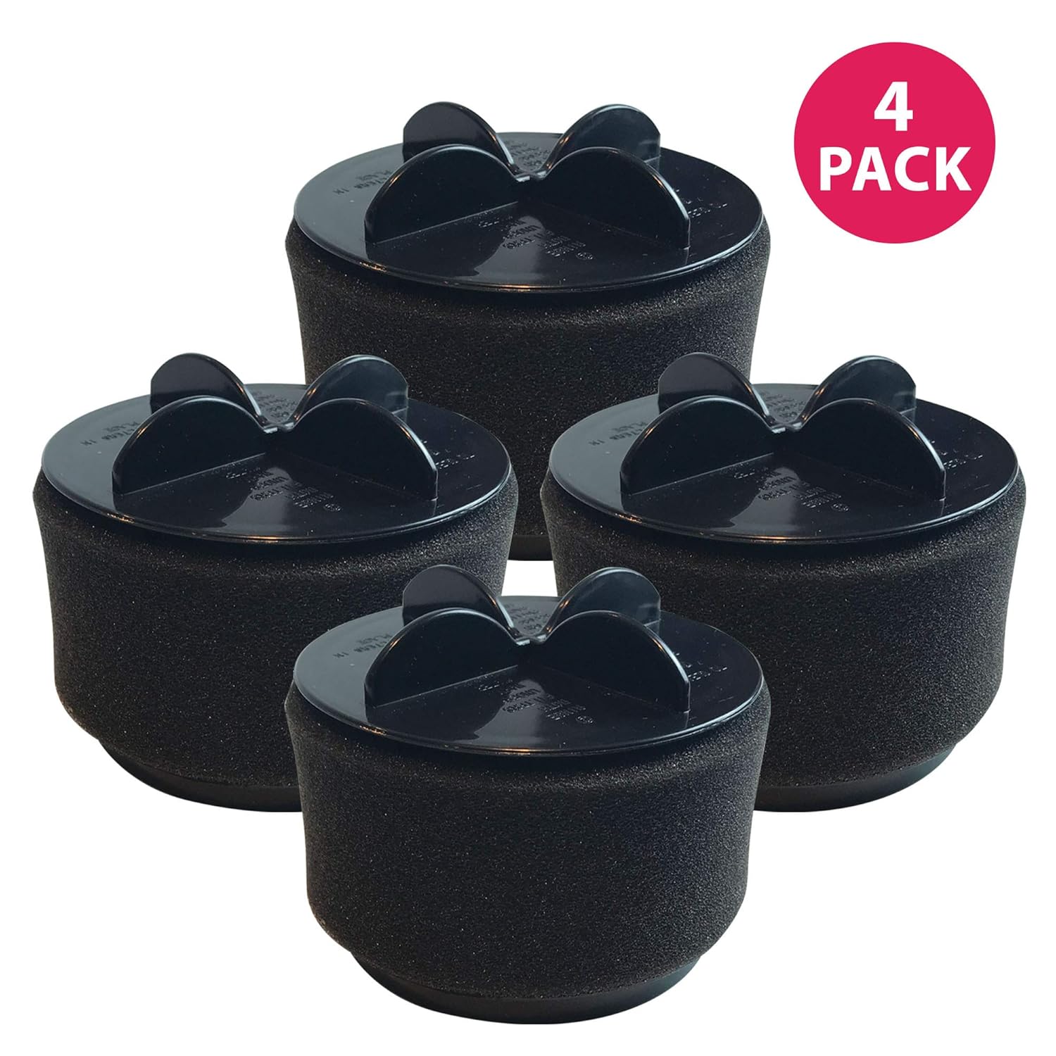 Think Crucial 4 Replacement for Bissell Style 9, 10 & 12 Pleated Filter & Foam, Compatible with Part # 2031183, 2031085ES, 203108532065, 32064 & 32065