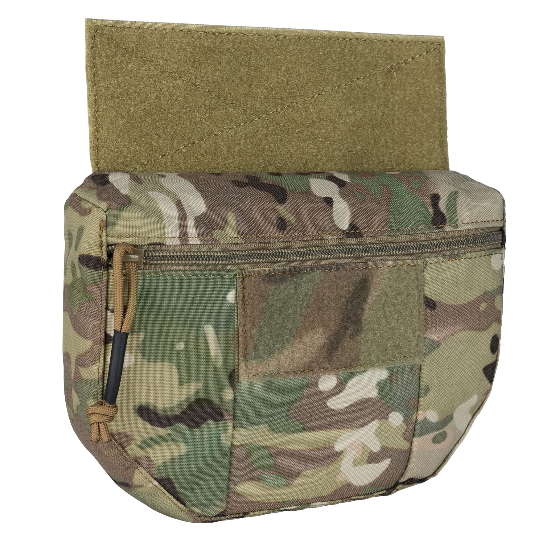 IDOGEAR Tactical Dump Drop Pouch for JPC CPC AVS Tactical Vest Utility Bag Carrying Kit Bag with Hook and Loop (camo)