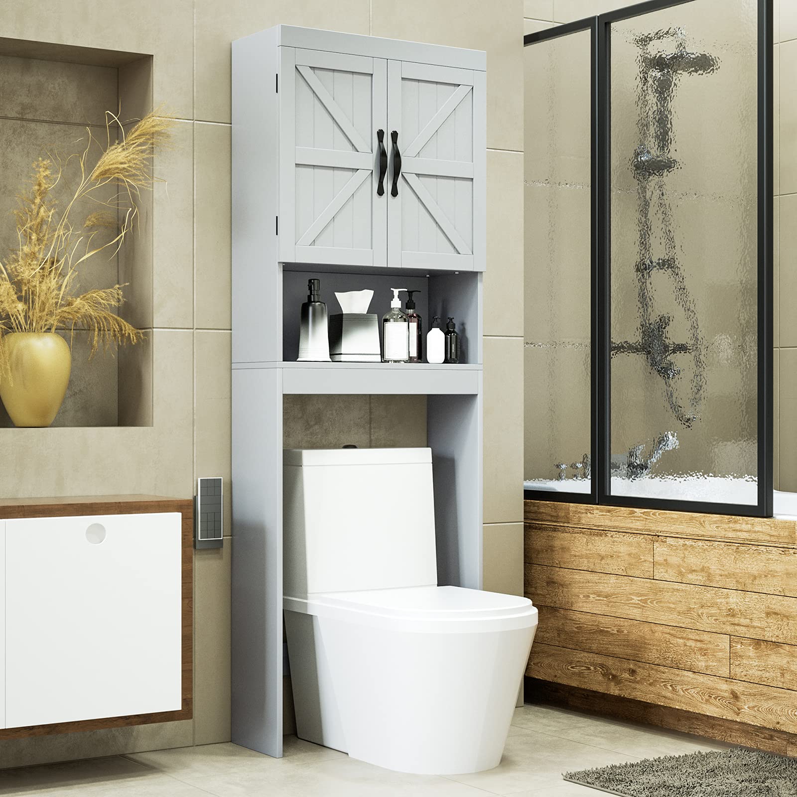 SRIWATANA Over The Toilet Storage Bathroom Organizer With