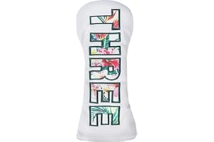 Golf Club Head Covers - Premium Leather Driver, 3 & 5 Fairway Wood, Hybrid Headcovers, Putter Covers for Blade and Mallet, an