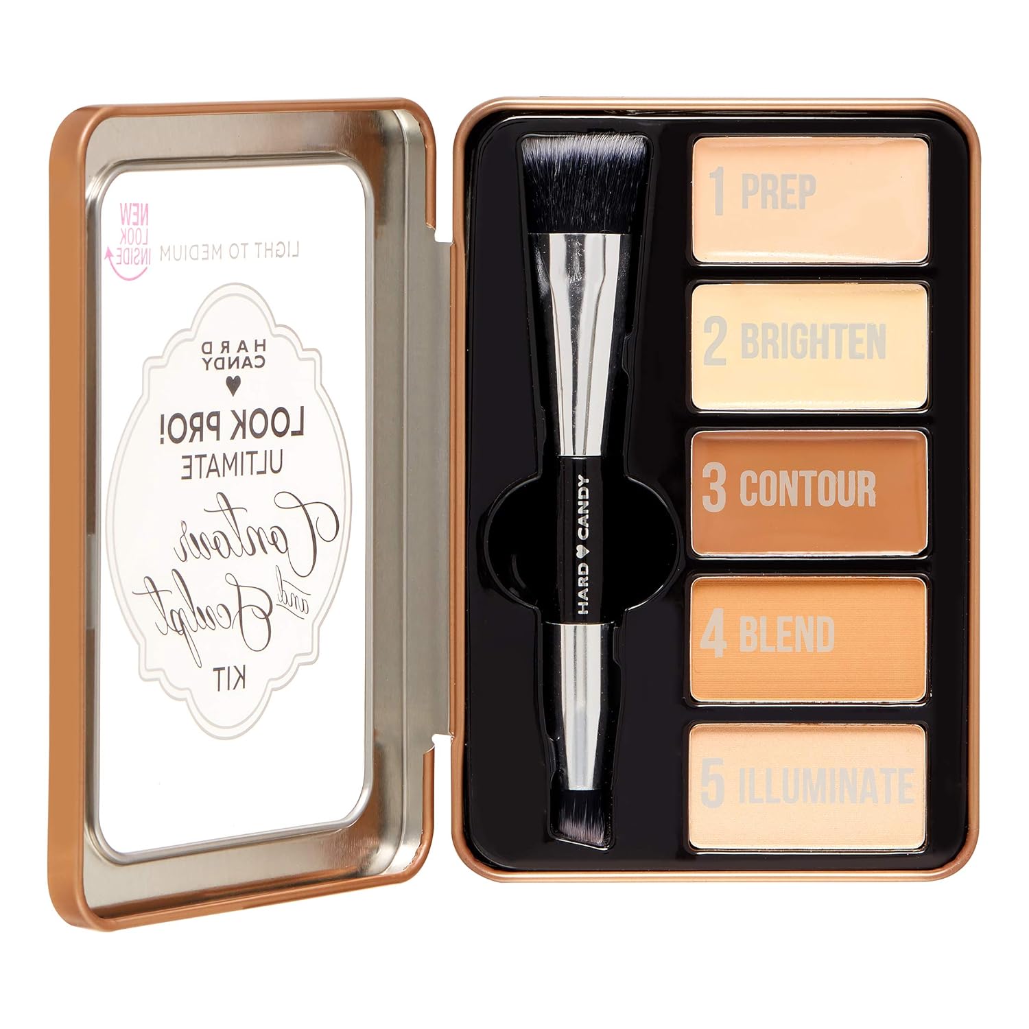 Hard Candy Look Pro! Ultimate Contour & Sculpt Kit, Light to Medium 1099
