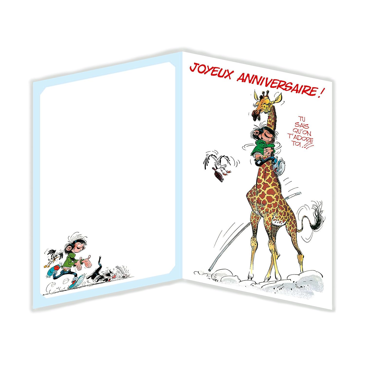 Enveloppe Illustree Motif Un An De Plus Maxi Geante Gaston Lagaffe Glmx 19 Grande Carte Danniversaire Avec Grand Format Fournitures De Loisirs Creatifs Cartes