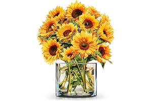 PAEONE Paper Pop-Up Flower Card, Sunflower, Forever Flowers Bouquet 3D Popup Greeting Cards, Blank Note Envelope, Birthday Gift Cards, Mother's Day, Holiday Decorations