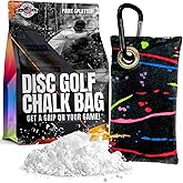 HYZER HOUND DISCS Disc Golf Chalk Bag with Carabiner, Dry Hands | Heavy-duty clip and stash pocket make it easy to swap between bags or carts