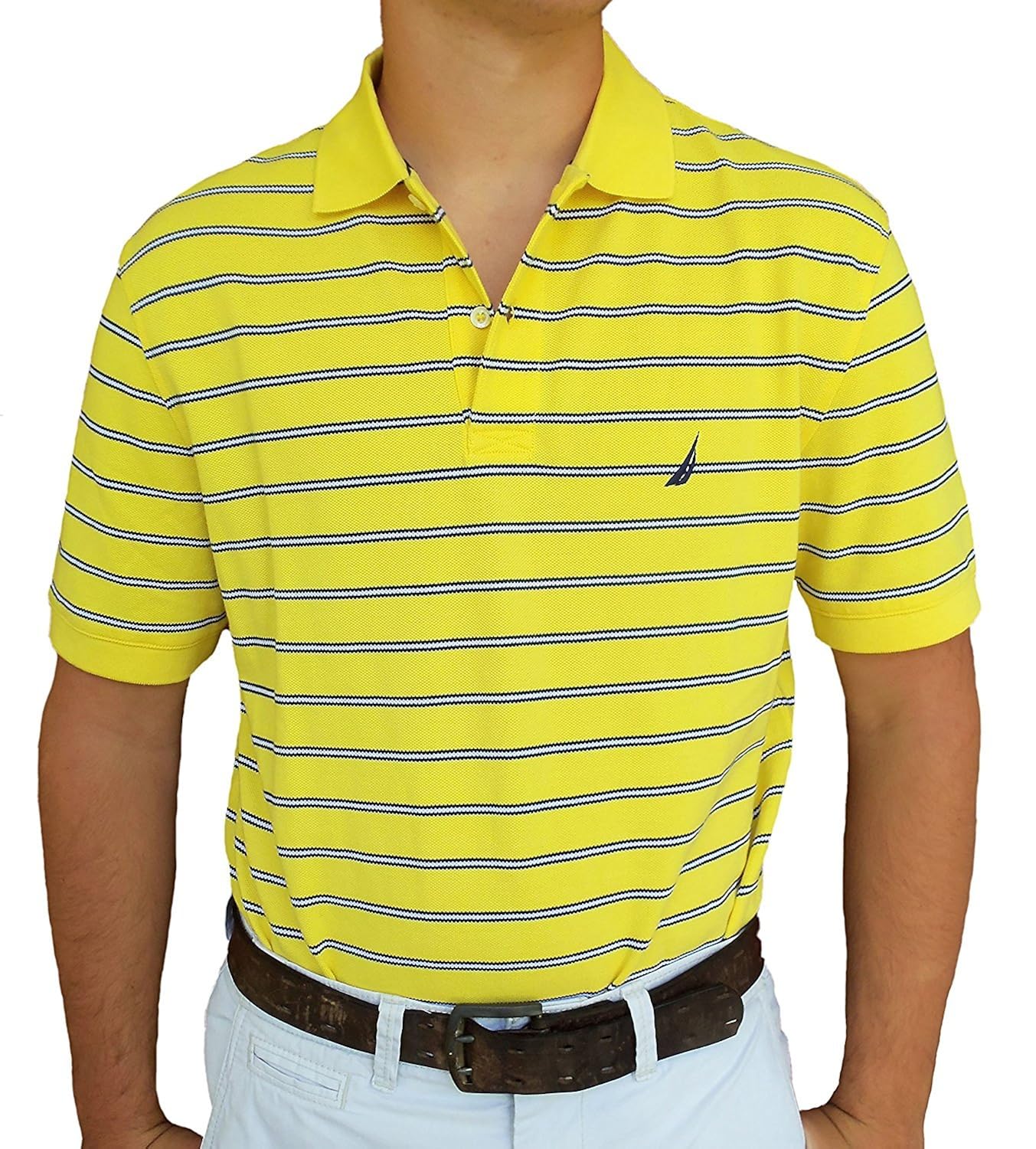 yellow nautica polo shirt