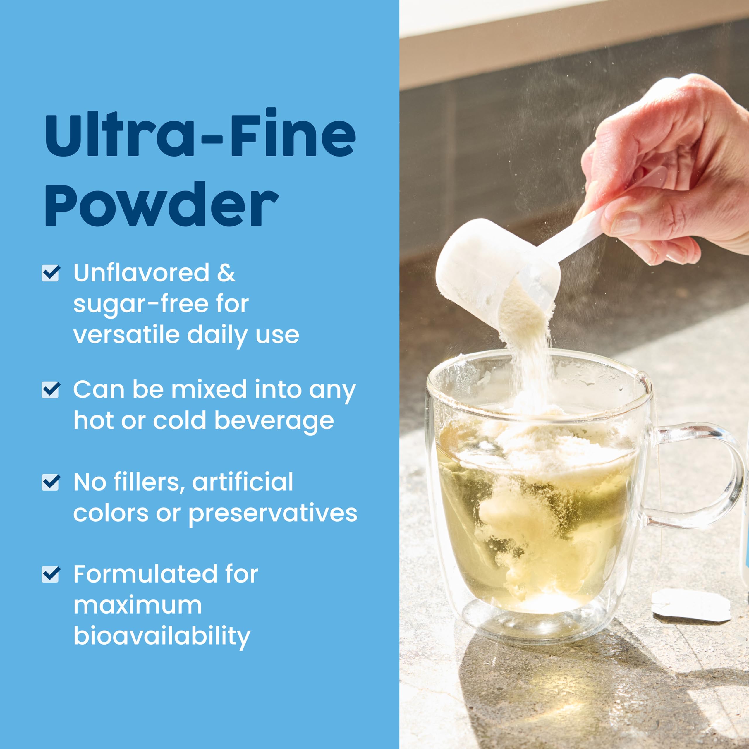 NativePath Collagen Peptides Protein - Hydrolyzed Type 1 & 3 Collagen Powder for Skin, Hair, Nails - 15.9 oz (45 Servings)