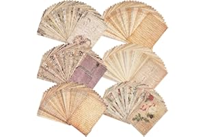 ARTSMONA 180 Sheets of Scrapbook Paper, Vintage Journaling Scrapbooking Supplies Craft Kits for Bullet Journals Junk Journal Planners Aesthetic Room Decor Wall Art Collage Album Cottagecore Picture Frames