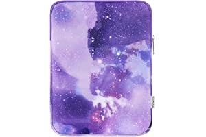 MoKo 9-11 Inch Tablet Sleeve Bag Carrying Case Fits iPad air 5 10.9" 2022, iPad Pro 11 M2 2022-2018, iPad 10th 10.9,iPad 9/8/7th Gen 10.2,iPad Air 4 10.9/Air 3 10.5,Tab S8/S9 11", Purple Starry Sky