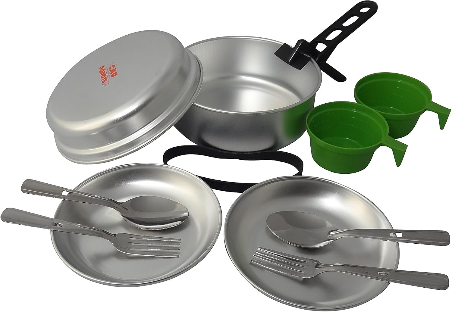 Cao Camping Evasion Aluminium 2 Person Cook Set 1.8 l, Silver, 1,8 L