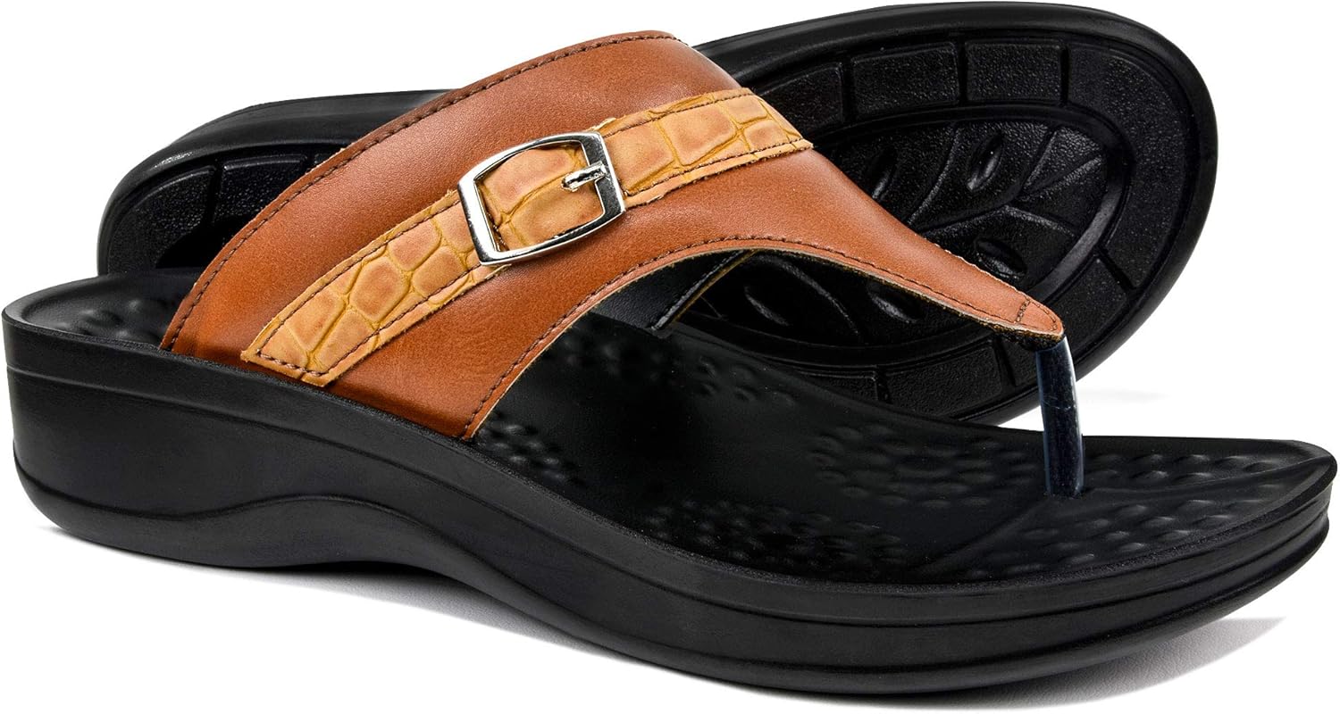 Amazon.com | AEROTHOTIC Comfortable Orthopedic Arch Support Flip Flops and Sandals for Women 