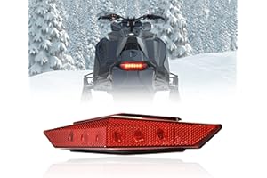 SAUTVS Red LED Tail Light for Ski-Doo/Spyder, Red Rear Brake Stop Light Tail Lamp for Can-Am Spyder F3 RT 2019-2025 / Ski-Doo MXZ Renegade Summit 600 850 2017-2025 Accessories (Replace #520001143)