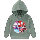 Marvel Spidey and His Amazing Friends Spider-Man Miles Morales Ghost Spider Boys Pullover Hoodie for Toddler and Big Kids
