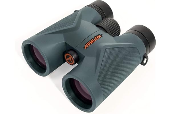 Athlon Optics Midas G2 UHD 8x42 Binoculars, ED Glass, Gray, Waterproof
