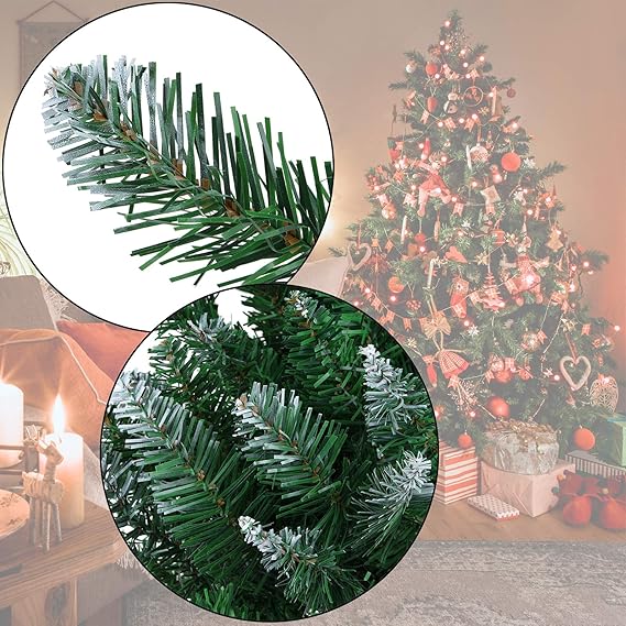Bb Sport Sapin De Noël Artificiel 210 Cm Vert Moyen Sucre Glace Arbre De Noël Naturel
