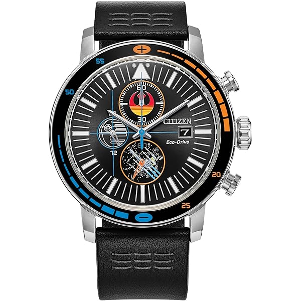 Citizen Relógio masculino Eco-Drive Star Wars quartzo, aço
