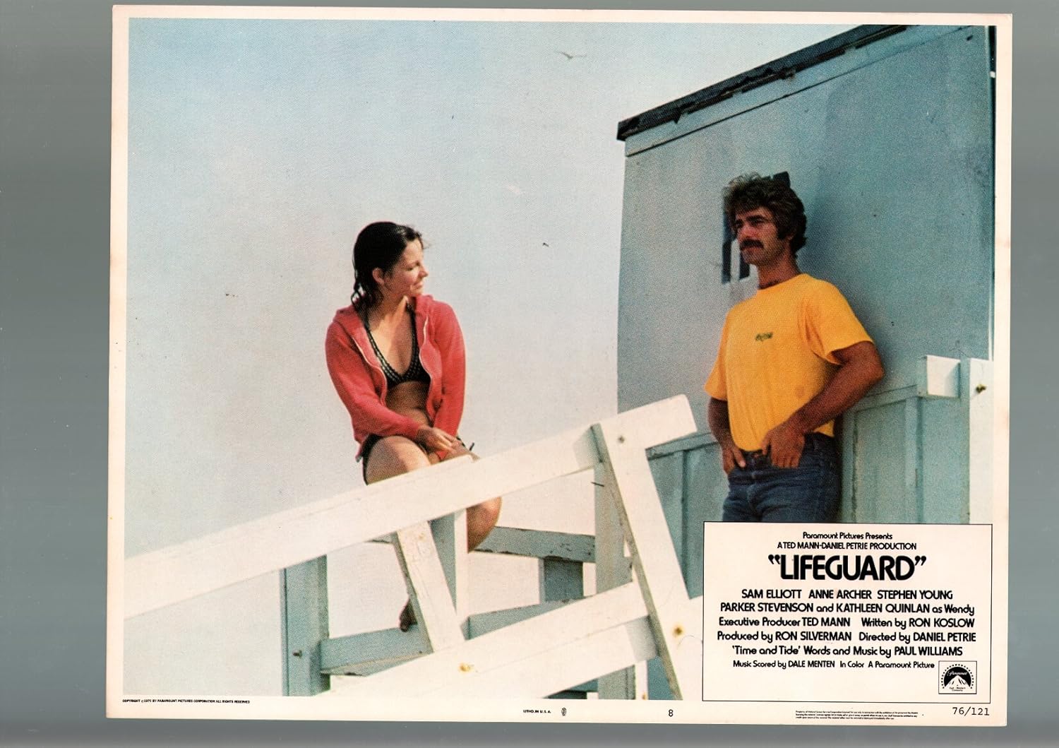 MOVIE POSTER: LIFEGUARD-1976-LOBBY CARD-DRAMA-FN/VF-SAM ELLIOTT-ANNE ARCHER FN/VF