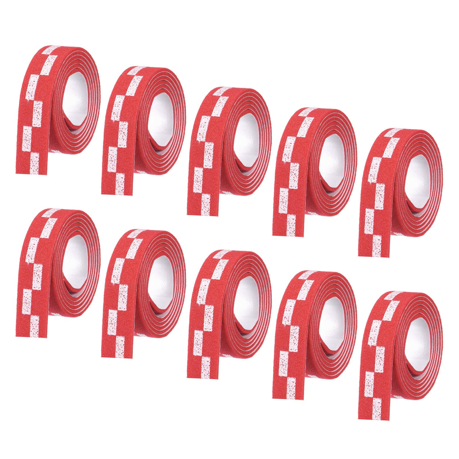 M METERXITY 10 Pack Ping Pong Edge Tape - EVA Table Tennis Side Protective Tape Apply to Cover Racket Edge Daily Use (18" Long, Red)