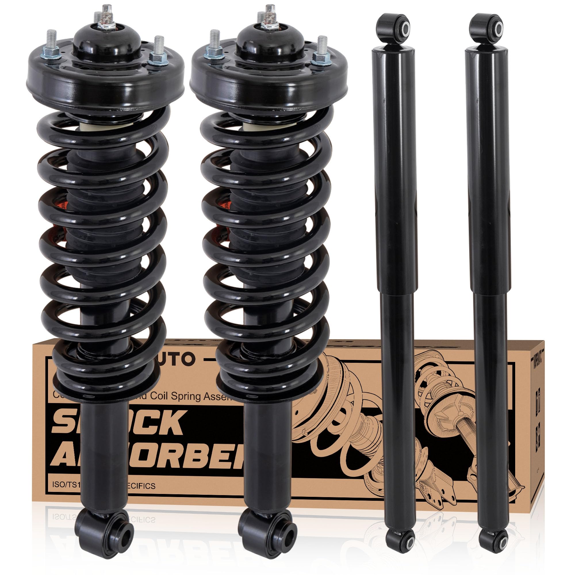 Photo 1 of KUIPERAUTO Front+Rear Strut Shocks Assembly Compatible with 2009-2013 Ford F-150 4WD Shock Absorbers Assembly