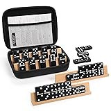 Dominoes Set for Adults with 4 Wooden