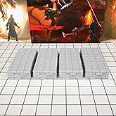 Dungeon Walls 40pcs 28mm Miniature RPG Terrain Modular System DND Terrain Building Accessories for Tabletop RPG Role Playing