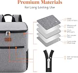 Lifewit 21L 30-Can Soft Cooler Backpack with Hard Liner Grey view 5