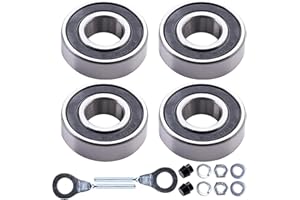 MRELC Mini Bike Front Rear Wheel Bearing Set fit for Coleman CT200U BT200X CT200U-EX Baja Warrior Heat Massimo MB165 MB200 196cc 200cc 6.5hp Powersports 6202RS Mini Bike Parts