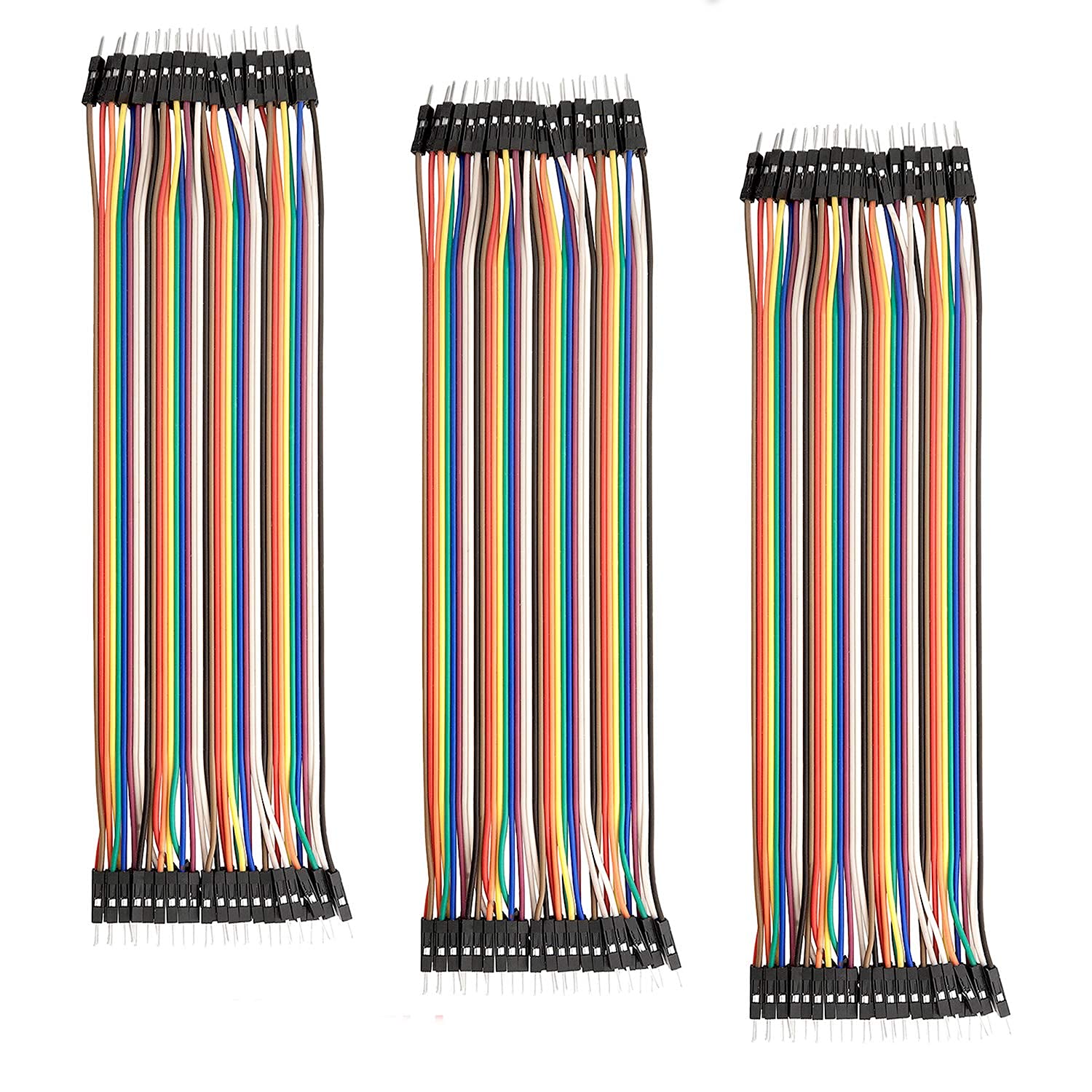 AZDelivery 3 x Jumper Wire Cable 40 pcs M2M compatible with Arduino and Raspberry Pi including E-Book!