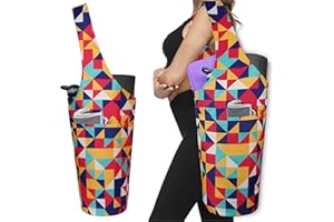 BAGYG Yoga Mat Bag - Long Tote with Pockets - Holds More Yoga Accessories - Yoga Bag Fit Most Size Mats - Yoga Mat Carrier