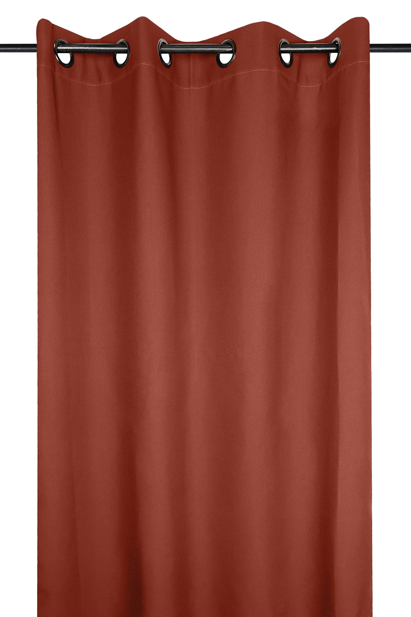 Lovely Casa Nelson Curtain 135 x 240 cm 100% Polyester Terracotta