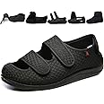 JIONS Women Men Adjustable Velco Extra Wide Shoes Swollen Feet Diabetic Edema Boots Slippers Indoor Outdoor Sandals Unisex Large Size 5-14