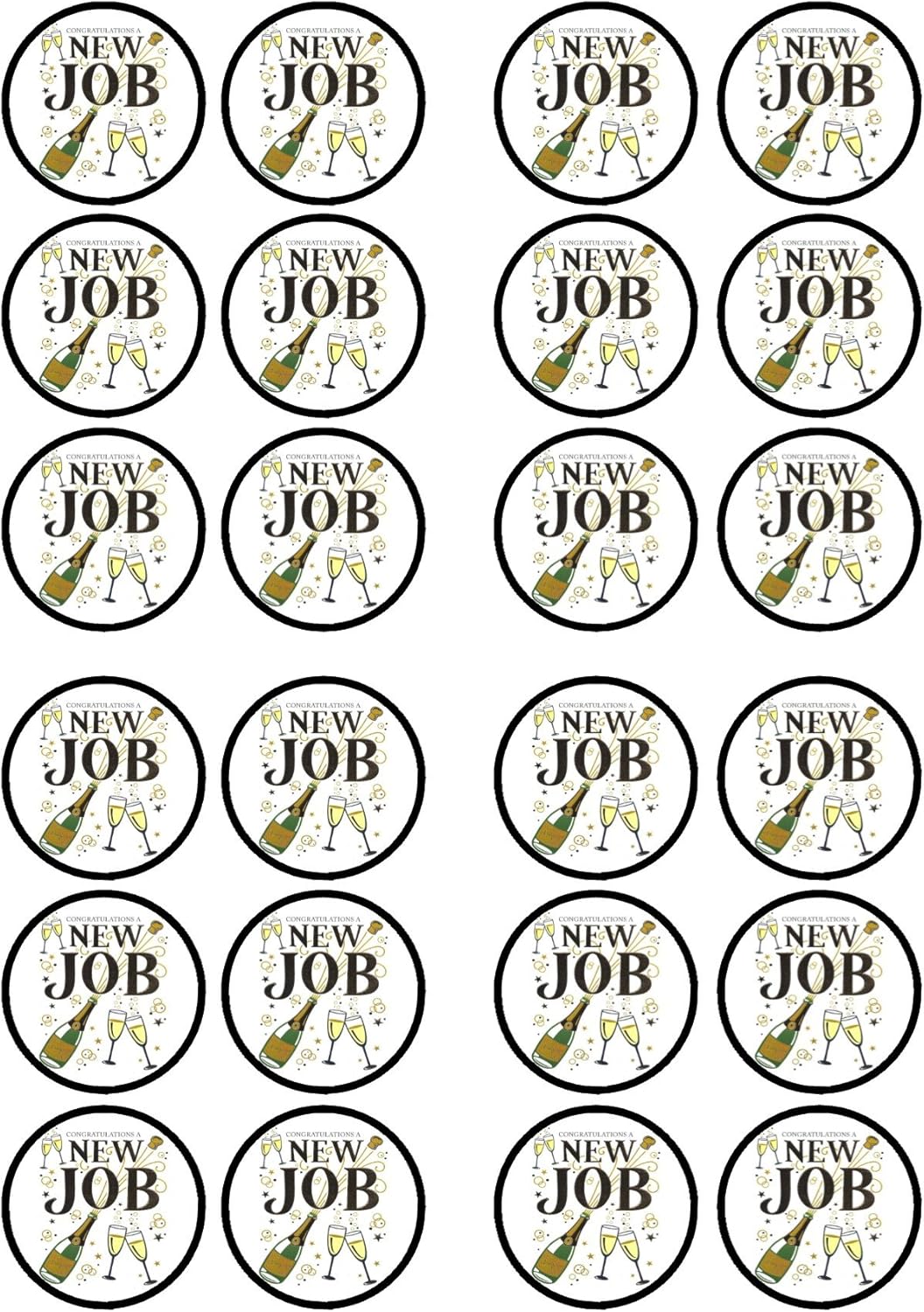 24 New Job Edible PREMIUM THICKNESS SWEETENED VANILLA, Wafer Rice Paper