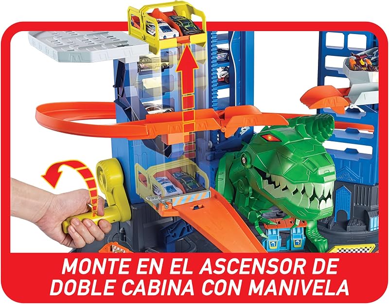 Hot wheels ultimate garagem, garagem e pista para carros de brinquedo (mattel gjl14)