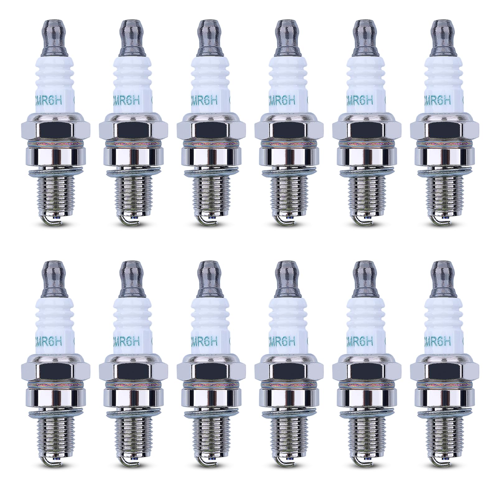 Haishine CMR6H Spark Plug for NGK, 3365 for Stihl BR600 BR500 BR550 FC70 FC90 FS90 FS100 FS110 FS90R FS100R FS110R FS130R Brush Cutter Trimmer(12PCS)