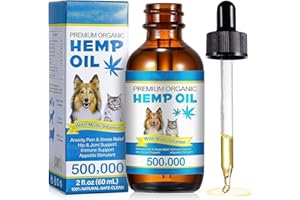 AIQIUSHA Oil for Dogs 60ML,Pet Oil for Pain,Skin,Arthritis Pain,Pain Relief,Calming,Omega 3,6,9 for Dog Emotions,Barking & Dog Joints,Supports & Maintains Healthy Joints (1 Pack, Blue)