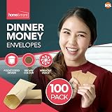 SOL 100pk Dinner Money Envelopes 70x40mm Small Compact Kraft Seal view 3
