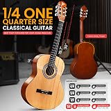 Pyle Left-Handed Beginner Acoustic Guitar Kit 1/4 Junior Size 76 cm view 3