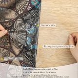 dktie Window Film Privacy Non Adhesive Stained Glass 44.5x200 cm UV Blocking view 3
