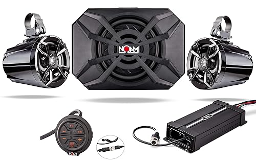 NOAM NUTV5-S ATV/Golf Cart/UTV Waterproof Speakers Bluetooth Marine  Stereo System in Oman Whizz Speaker Systems