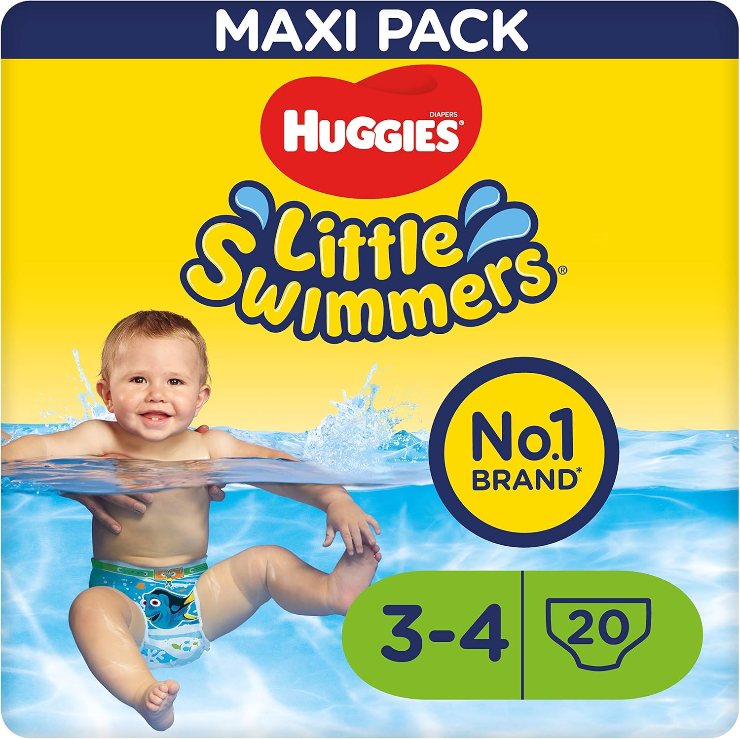 Huggies Little Swimmers Schwimmwindeln, Gr.3/4 (7 - 15 kg), 1 Packung mit 20 Stück