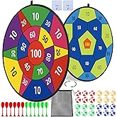 HELLO PAPAYA 29" Large Dart Board for Kids,with 24 Sticky Balls+12 Sticky Darts,Indoor/Sport Outdoor Fun Party Play Game Toys,Birthday for 3 4 5 6 7 8 9 10 11 12 Year Old Boys Girls