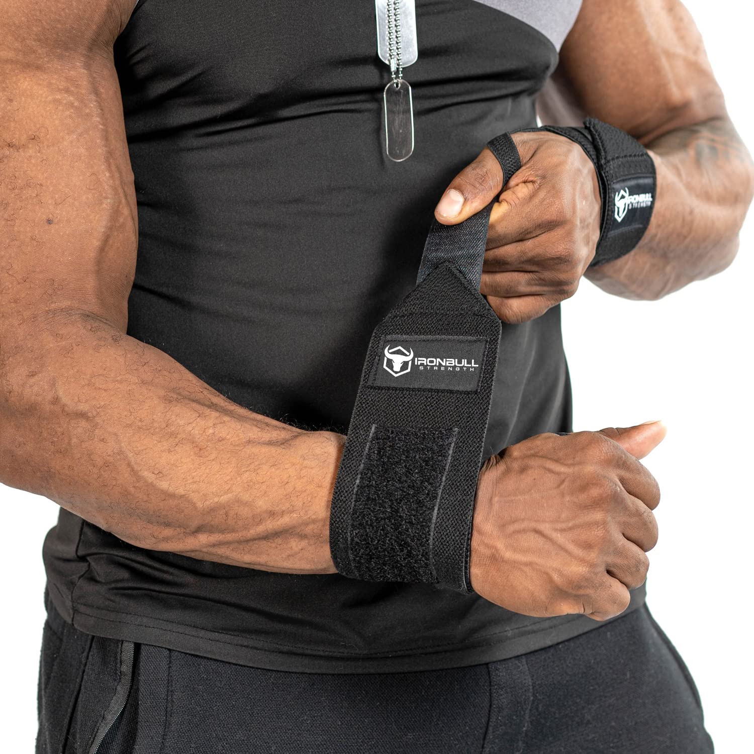 Wrist Wraps for Weightlifting (USPA & IPL Approved) - 18” Premium Quality Wrist Straps for Weightlifting - Weight Lifting Wrist Wraps with Thumb Loop - Best Gym Wrist Wraps for Lifting Weights, Curls & Dips - Lifting Wrist Wraps for Bench, Powerlifting & Weight Training - Weightlifter's Wrist Straps Lifting for Men and Women