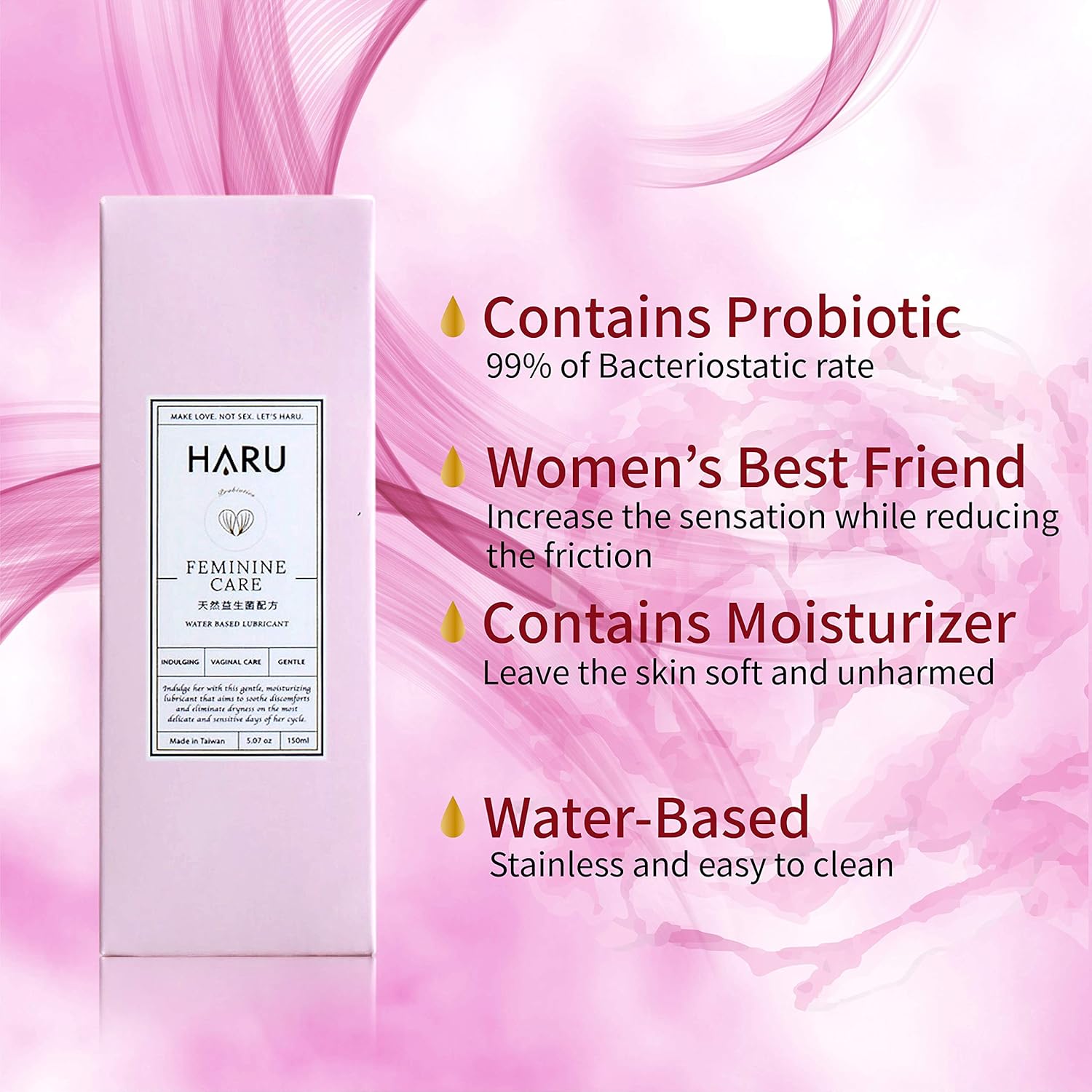 Feminine Care Probiotic Water Based Lubricant, 5 oz, Sexual Lubricant for Men, Women and Couples.: Health & Personal Care