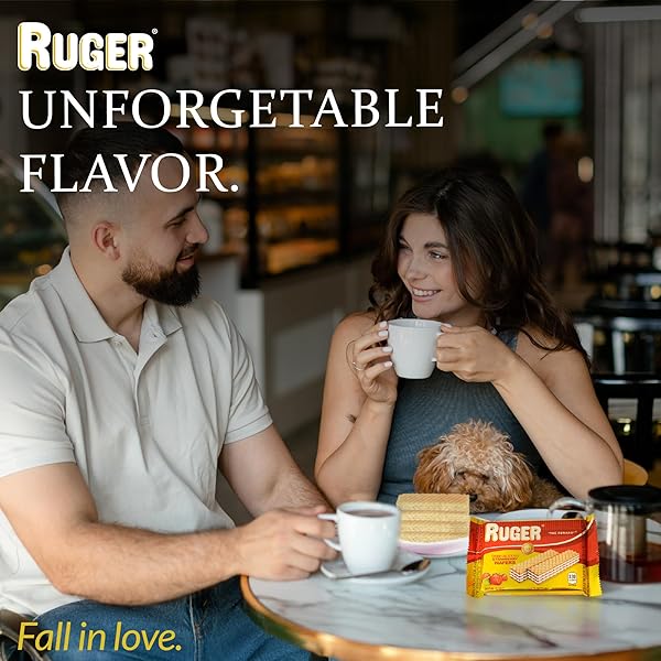 RUGER WAFERS AUSTRIAN STRAWBERRY WAFERS, 2.125 OUNCE (PACK OF 12) – DELIGHTFULLY CRISP AND CREAMY STRAWBERRY TREATS WITH NATURAL INGREDIENTS AND EXTENDED FRESHNESS, IDEAL FOR SNACKING, DESSERTS, AND ANYTIME ENJOYMENT