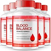 Blood Balance Blood Formula Support Supplement Capsules, Official BloodBalance Pills - Extra Strength, Premium Formula for Healthy Circulation & Stable Levels, All Natural Health Reviews (5 Pack)
