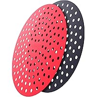 Airware Reusable Air Fryer Liners – 9 Inch Round, The Original Non-Stick Silicone Air Fryer Mats | Air Fryer Accessories…