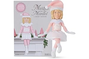 Martha Stewart Martha on a Mantle Christmas Doll, 12” Small Holiday Décor, for Men & Women, 2025 Version
