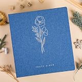 Lanpn Photo Album Linen 6x4 1000 Pockets 34x31.5x9cm Blue view 5