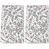 Joktacular Mahjong Kitchen Dish Towels, Set of 2 Decorative Tea Towels, Mahjong Gifts for Women, Hand Towel for Kitchen Bathroom (16×24 Inches)